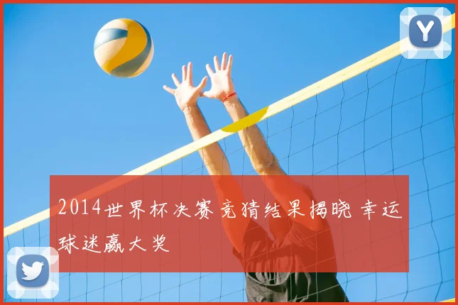 2014世界杯决赛竞猜结果揭晓 幸运球迷赢大奖