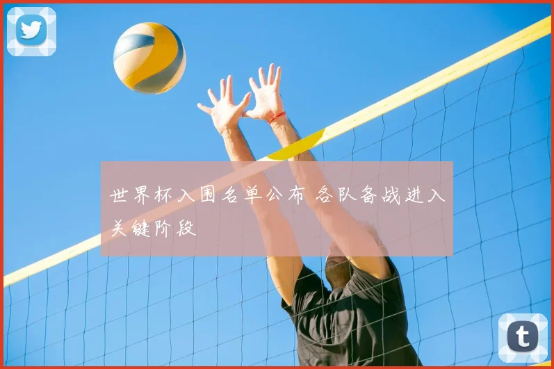 世界杯入围名单公布 各队备战进入关键阶段