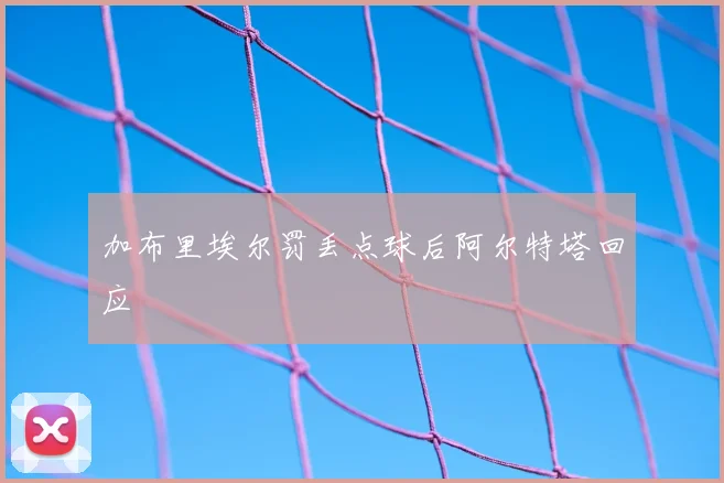 加布里埃尔罚丢点球后阿尔特塔回应